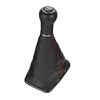 Pommeau de levier de vitesse 5/6 vitesses avec couvercle anti-poussière de démarrage en cuir PU pour VW Golf 4 Bora