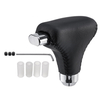 Pommeau de levier de vitesse de transmission automatique en cuir PU noir universel pour Honda