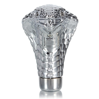 Pommeau de levier de vitesse manuel universel de chrome de voiture de yeux de LED Cobra serpent