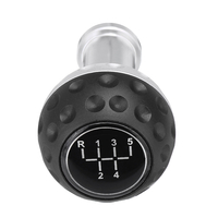 Pommeau de levier de vitesse universel en aluminium à 5 et 6 vitesses avec adaptateurs 8/10 / 12mm pour balle de Golf VW