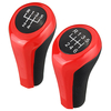 Pommeau de levier de vitesses manuel en cuir PU 6 vitesses rouge pour BMW série 1 5 5 5 797922 X3 X5