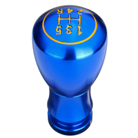 Pommeau de levier de vitesses universel en aluminium à 5 vitesses 12 10 adaptateurs de 8 mm