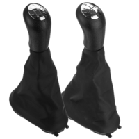 Pommeau de vitesse 5 vitesses avec couvercle de botte soufflet argent brillant pour Renault Megane Clio Kangoo Scenic