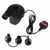 Pompe à air électrique domestique pour lit de camping matelas piscine gonfleur souffleur 3 buses UK Plug