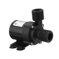 Pompe à eau chaude 24 V/12 V pour circulation Micro pompe à eau DC avec 1/2 pouce fileté multifonction sans balais silen