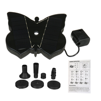 Pompe à eau de paysage de jardin de fontaine flottante dénergie solaire de 7V 200L / H avec 4 têtes darrosage