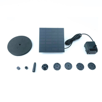Pompe à eau solaire de fontaine extérieure à économie dénergie de fontaine solaire carrée de 1, 2 W avec filtre épon