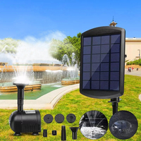 Pompe de fontaine deau alimentée par panneau solaire 1.8W pour arroseurs de jardinage submersibles extérieurs de ja