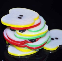 Éponges artificielles tranches simulation de pommes ornements clés décoration maison parti props photographie
