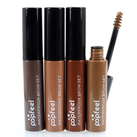 POPFEEL Brun Sourcils Teint Crème Enhancer Gel Maquillage Des Yeux Coloré Noir Café Étanche 4 Couleurs