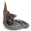 Porcelaine Bambou Piscine Conception Backflow Céramique Brûleur Dencens Titulaire De Cône Encensoir Décor Parfumé