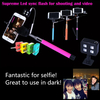 Portable 4 LED améliorant la lumière de remplissage Flash pour le bâton universel de Selfie de Smartphone diPhone