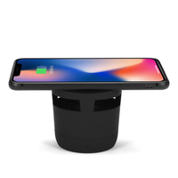 Portable 5W 2-en-1 sans fil chargeur bluetooth Hifi stéréo haut-parleur lecteur de musique intégré 300mA Batterie