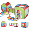 Portable 3 en 1 enfants bébé enfants jouer tente tout-petits Tunnel boule Pit ensemble enfants bébé Cubby Playhouse
