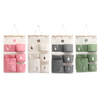 Porte de mur en coton suspendu paniers de rangement organisateur sac sac poche de garde-robe