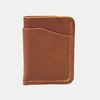 Portefeuille court en cuir véritable rétro mini porte-cartes facile à transporter