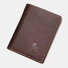 Portefeuille de blocage Vintage RFID en cuir véritable pour hommes