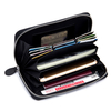 Portefeuille de sac dembrayages de porte-cartes en cuir véritable dhommes femmes pour les affaires