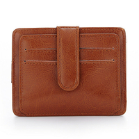 Portefeuille Hasp 11 Porte-cartes Waxy Slim Short Purse Portefeuilles Sacs à monnaie