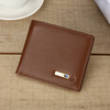 Portefeuille porte-cartes en cuir véritable vintage pour hommes