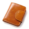 Portefeuille de carte de visite en cuir véritable pour femme Porte-monnaie