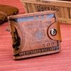 Portefeuille en Cuir PU 9 Porte-cartes Portefeuille pour Femmes Hommes Unisexe