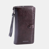 Portefeuillelongpourhommesensimilicuir Business Money Fermetureéclair Wallet
