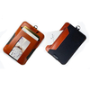 PORTEFEUILLES ÉLASTIQUES EW103 / EW104 sac à cartes en cuir Crazy Horse cuir noir marron Bulit en NFC GPS porte-monnaie