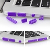 Ports de prise de poussière de silicone Soft colorés fixés pour Macbook Air 11.6 13, 3