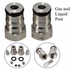 Post liquide 19/32 "-18 à gaz et clapet balle verrouillent kit post keg