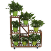Pot de fleur daffichage de support de stockage polyvalent de support de plante en bois de qualité supérieure à 5 ni