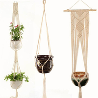 Pot de fleur titulaire macramé plante cintre suspendu jardinière panier jute tressé corde décorations