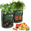Pot de plante de sac de culture de pomme de terre de jardin de PE pour faire pousser des légumes avec le trou de drainag
