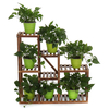 Pot de fleur daffichage de support de stockage polyvalent de support de plante en bois de 5 couches de qualité supé