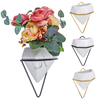 Pots de fleurs muraux à motif de marbre Pot de fleurs suspendu créatif