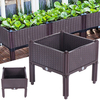 Pots de pépinière Lit de jardin surélevé Conteneur dherbes de fleurs de Patio extérieur avec pattes pour jardinière