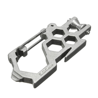 Poulie multifonctionnel para-Biner mousqueton inox clé ouvre pour le camping