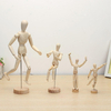 Poupée en bois articulée figures de lhomme modèle dessin de croquis de peinture