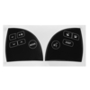 Pour 2007-2012 Lexu ES350 noir mat volant bouton de réparation autocollants autocollant bouton de réparation cassé