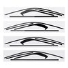Pour 2013-17 Hondas Accord Coupe Fenêtre Autocollant Decal Chrome Trim Blackout