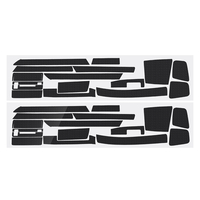 Pour BMW 3-Series E46 2001-04 Glossy / Mat Fiber Carbon Carbon Sticker Vinyl Decal Trim