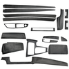 Pour BMW F10 F18 5 séries en fibre de carbone Patern autocollant intérieur vinyle autocollant garniture