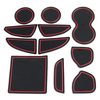 Pour Dodge Ram Challenger 11 Pcs Antidérapant Intérieur Porte Fente Pad Pad Panneau Tasse Tapis