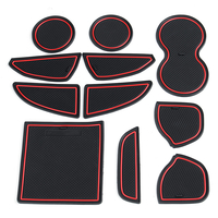 Pour Dodge Ram Challenger 11 Pcs Antidérapant Intérieur Porte Fente Pad Pad Panneau Tasse Tapis