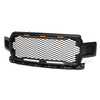 Pour Ford F150 2018 2019 Grille De Grille Avant Style Raptor Noir Ambre LED