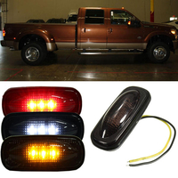 Pour Ford F350 F450 LED Fender Bed Side Marker Lights Lampes Smoke Lens