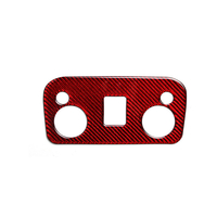 Pour Ford Mustang 2015-19 garniture de panneau de commande de lampes de lecture en fibre de carbone