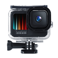 Pour GoPro 9 caméra coque de plongée étui de protection étanche lentille de filtre de plongée Film durci organique