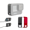 pour Gopro 9 Sport Camera Cache latéral en métal 4, 95 * 1, 75 * 1 cm noir / rouge