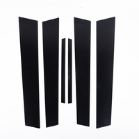 Pour Honda Civic 8th 2006-2011 noir brillant porte fenêtre pilier poteaux garniture de couverture